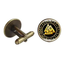 Импортные товары,, Европа и Америка, ретро Викинги, Северное Европейское время, запонки с камнями напрямую от производителя S