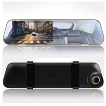 4,3 ''Автомобильное зеркало заднего вида Автомобильный видеорегистратор с двойным объективом видеорегистратор Full HD ночного видения Автомобильный видеорегистратор Камера заднего вида автомобиля