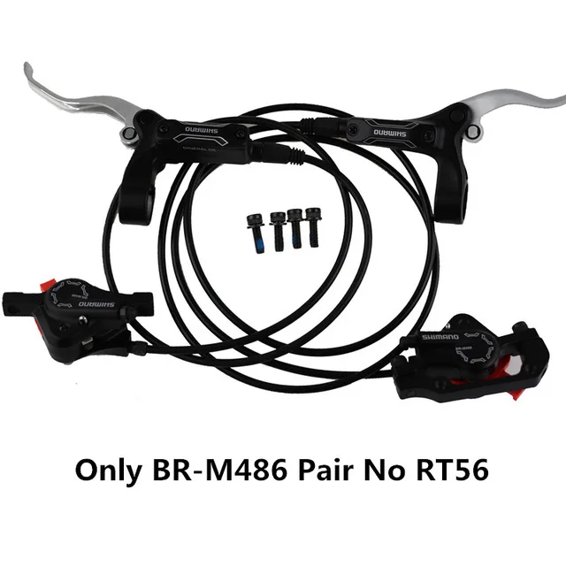 Only BR-M486 No Disc SHIMANO BR-M486 RT56/G3 горный велосипед тормозной масляный дисковый тормоз Гидравлический тормоз super M447 черный 800 мм-1300 мм - Цвет: Only BR-M486 No Disc