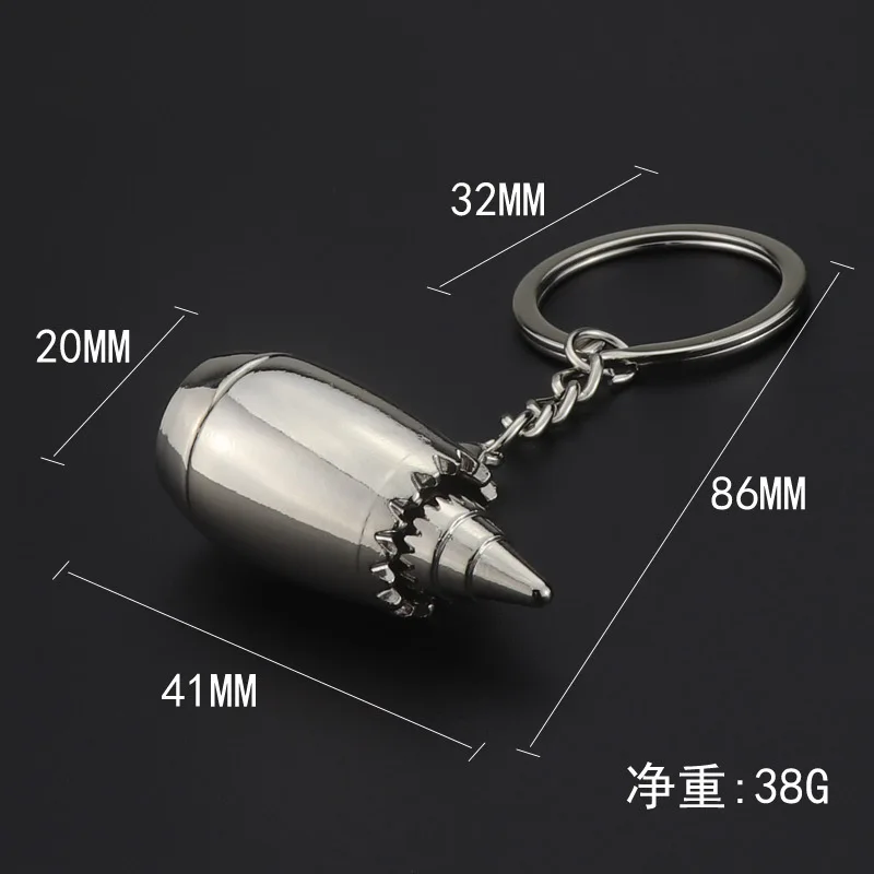 MiFaViPa Fashion Keyring Airplane Turbine Keychain Metal Engine Metal Accessory Areoengine Turbo Key Chains for Aviatior Lovers (2)