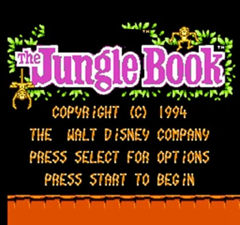 

Jungle Book 60 Pins English Version Game Cartridge for 8 Bit 60pin Game Console