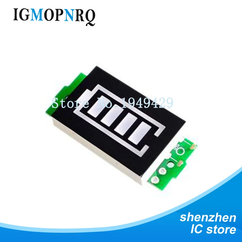 

1S 2S 3S 4S Single 3.7V Lithium Battery Capacity Indicator Module 4.2V Blue Display Electric Vehicle Battery Power Tester Li-ion