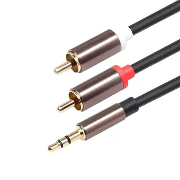 

3.5mm to 2rca Male Audio Cable Stereo Rca Cable Hifi Audio Cable Aux Rca Jack 3.5 Y Splitter for Rca Cable