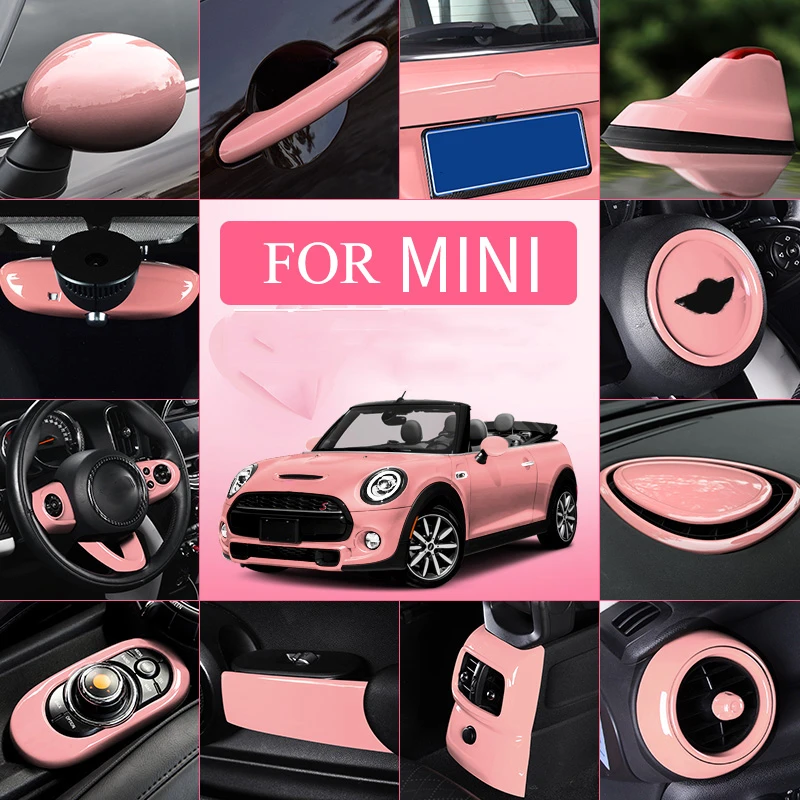 Pink Full Trims For BMW MINI Cooper One Countryman Clubman Cabrio F54 F55 F56 F57 F60 Lovely Interior Exterior Accessories|Car Stickers| AliExpress