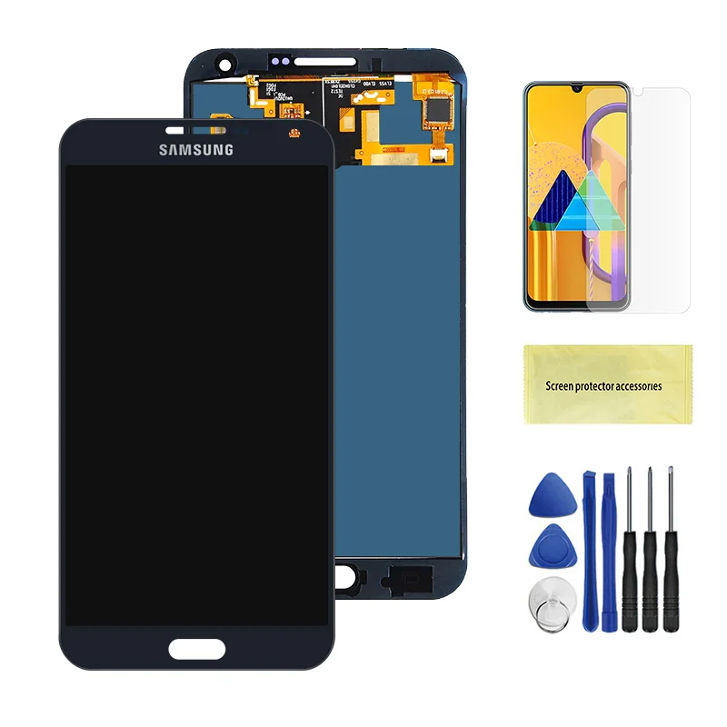 TFT Dark blue Тестирование E7 Дисплей для samsung Galaxy E7 E700 E700F E7000 E7009 ЖК-дисплеев Дисплей кодирующий преобразователь сенсорного экрана в сборе Замена - Цвет: TFT Dark blue
