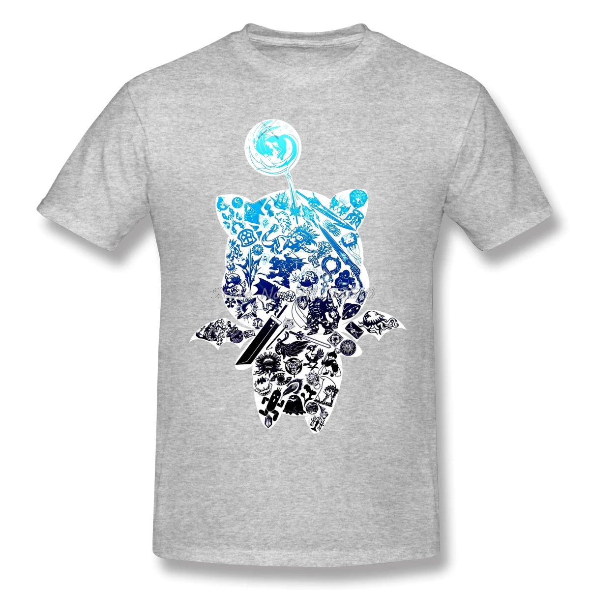 Moogle Verse White Anime Graphic Tee - Streetwear Summer T-Shirt