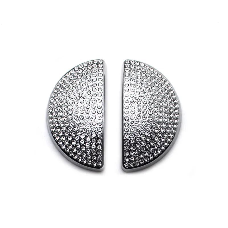 

KJAUTOMAX For Mini Cooper R50 R53 R55 R56 R60 F55 F56 Door Handle Crystal Ring 2pcs/set Metal Silver