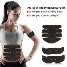 

Battery Type Fat Burning Muscle Strengthening EMS Intelligent Abdomen Training Patch Exercise Shaping Body Massage Tools Devices