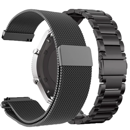 20 мм ремешок для часов из нержавеющей стали для Xiaomi Huami Amazfit Youth Bip Lite Смарт-часы Металлические сменные полосы для Amazfit GTS - Color: Package 2