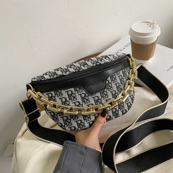 

Letter Print Chest Bags Women Waist Fanny Pack Shoulder Bag Ladies Phone Purse Crossbody Bag Bolsas Mujer Sling Bags for Women