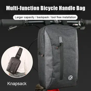 

Bicycle Handle Bag Frame Basket Cycling Accessories Road Bike Oxford Cloth Front Multifunctional Shoulder Crossbody Bag
