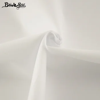 

Booksew 100% Cotton Quiting Fabric Solid White Color Twill Tissus Au Metre Material for Sewing Cloth Africain Tecido Patchwork