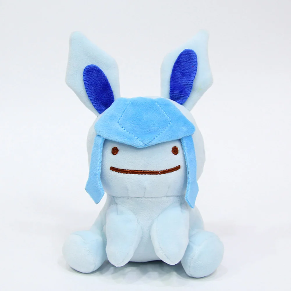 Новая 10 видов стилей Saiko Soda Pikachu Sylveon Umbreon Flareon Vaporeon Jolteon Eevee Espeon Leafeon Glaceon 1" 25 см плюшевая кукла - Цвет: Glaceon