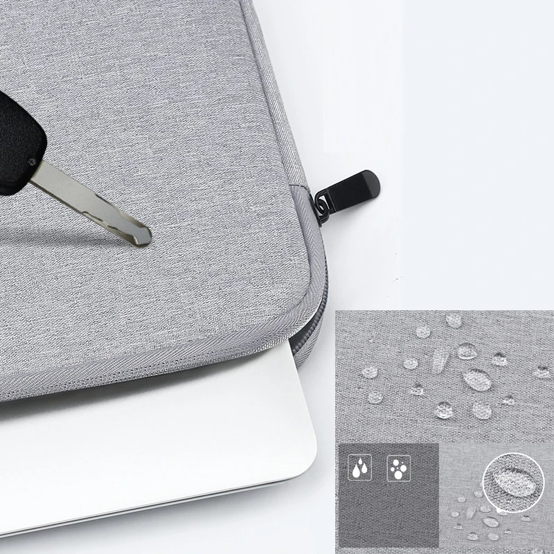 Impermeável Canvas Sleeve Zip Bolsa para Oukitel Anti-scratch Forro de Microfibra Anti-drop Carry Case Robusto Tablet Bolsa Rt7 Rt6 - Imagem 2