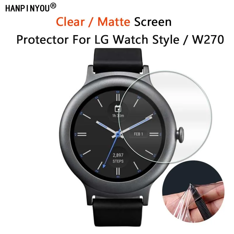 10 Pezzi Per Lg Watch Style / W270 Smart Watch Pellicola Salvaschermo Opaca Ultra Trasparente Lucida/Antiriflesso Pellicola Morbida-Vetro Non Temperat