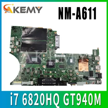 

NM-A611 for Lenovo Thinkpad T460P Notebook Motherboard CPU i7 6820HQ GPU GT940M FRU 01YR836 01YR838 01YR841 01YR843