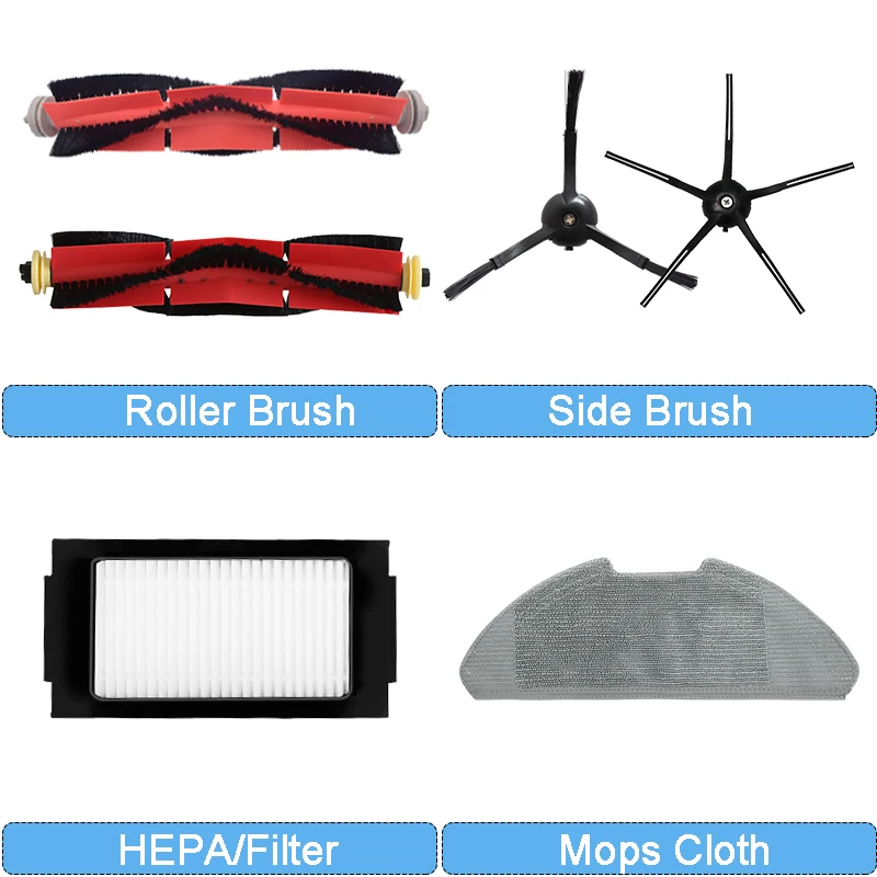 

Roller Side Brush Washable HEPA Filter Mop Cloths Guide Wheel For Xiaomi Mijia Pro Vacuum Parts Accessories