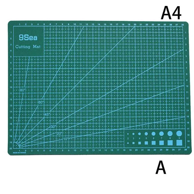 A3 A4 двухсторонний режущий коврик ПВХ Режущий коврик лоскутный Режущий инструмент для домашнего творчества Tablas De Corte Para Manualidades самовосhealing вающийся - Цвет: A4
