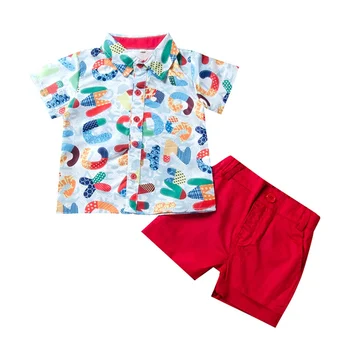 

Summer Toddler Baby Boy Clothes Cute Dinosaur Print Shirt Tops Short Pants 2Pcs Outfits Clothes Summer Clothes