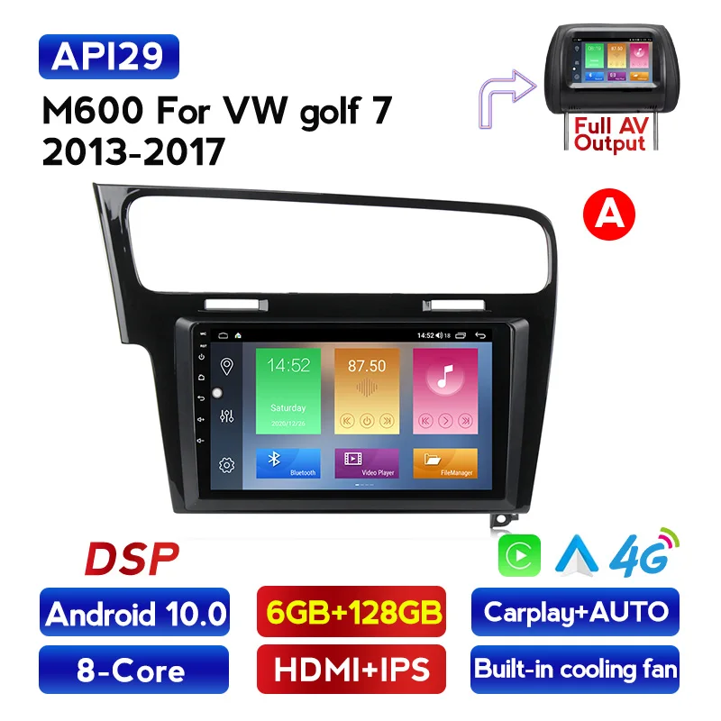 MEKEDE Android 6 + 128G автомобильный радиоприемник GPS навигатор стерео Мультимедийный