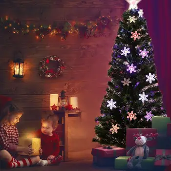 

Christmas Tree Artificial Decoration LED Snowflake Light for Home Party Room