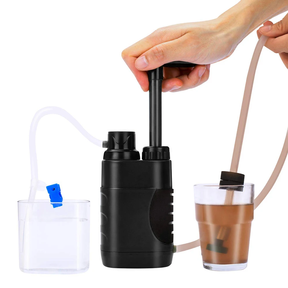 

Outdoor Water Filter Straw Water Filtration System Water Purifier for Family Preparedness Camping Hiking Emergency EDC Tool