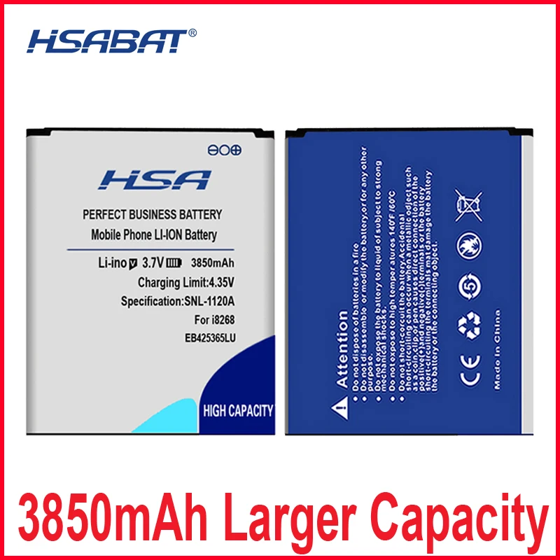 EB425365LU 3850mAh батарея мобильного телефона для Samsung Galaxy GT-i8262D i8268 i8268D SCH-i829 | Мобильные