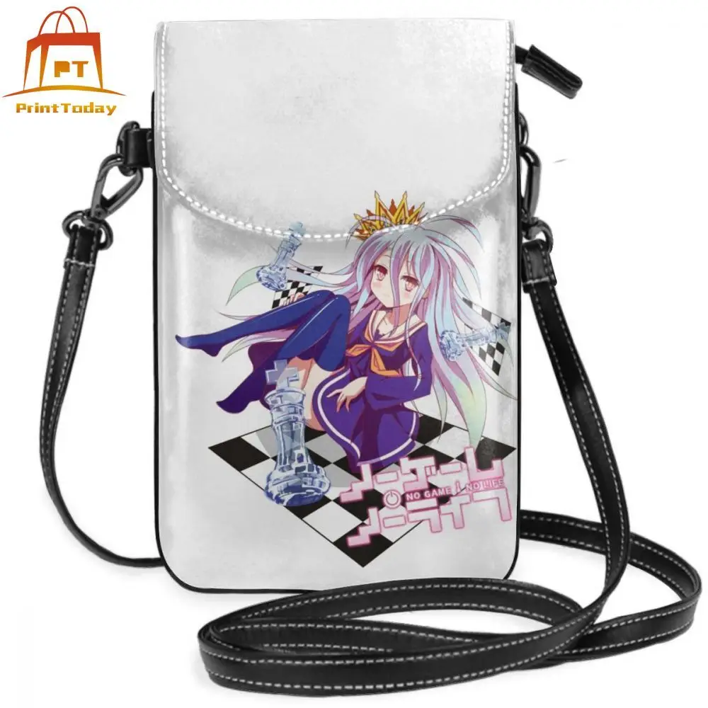 Сумка на плечо No Game Life футболка Shiro Sora кожаная сумка многофункциональные женские