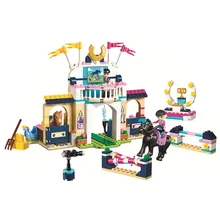 Друзья Стефани лошадиные скачки Стефани Зак строительные блоки комплект кирпичи классическая модель для девочек Детские игрушки для детей подарок