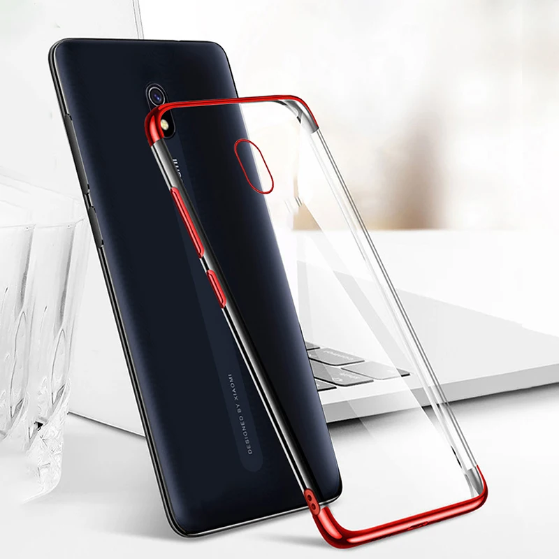 Чехол для Xiaomi Redmi 8 мягкий силиконовый чехол прозрачное покрытие 8A A ударопрочный