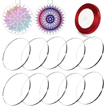 

30 Pieces 2 Inch Acrylic Transparent Circle Discs Acrylic Blank for DIY Projects and Crafts