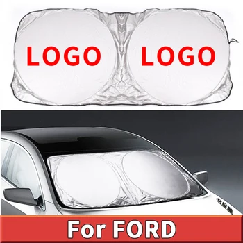 

For Ford logo 150x70cm Car Windshield Sunshade Front Rear Window Sun Shade Visor Shield Cover Solar UV Protection