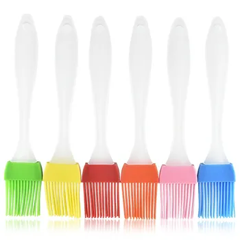 

1pcs Silicone Baking Basting Brush New Liquid Oil Cake BrushPastry Cream For Bread BBQ Utensil Safety cook Tools