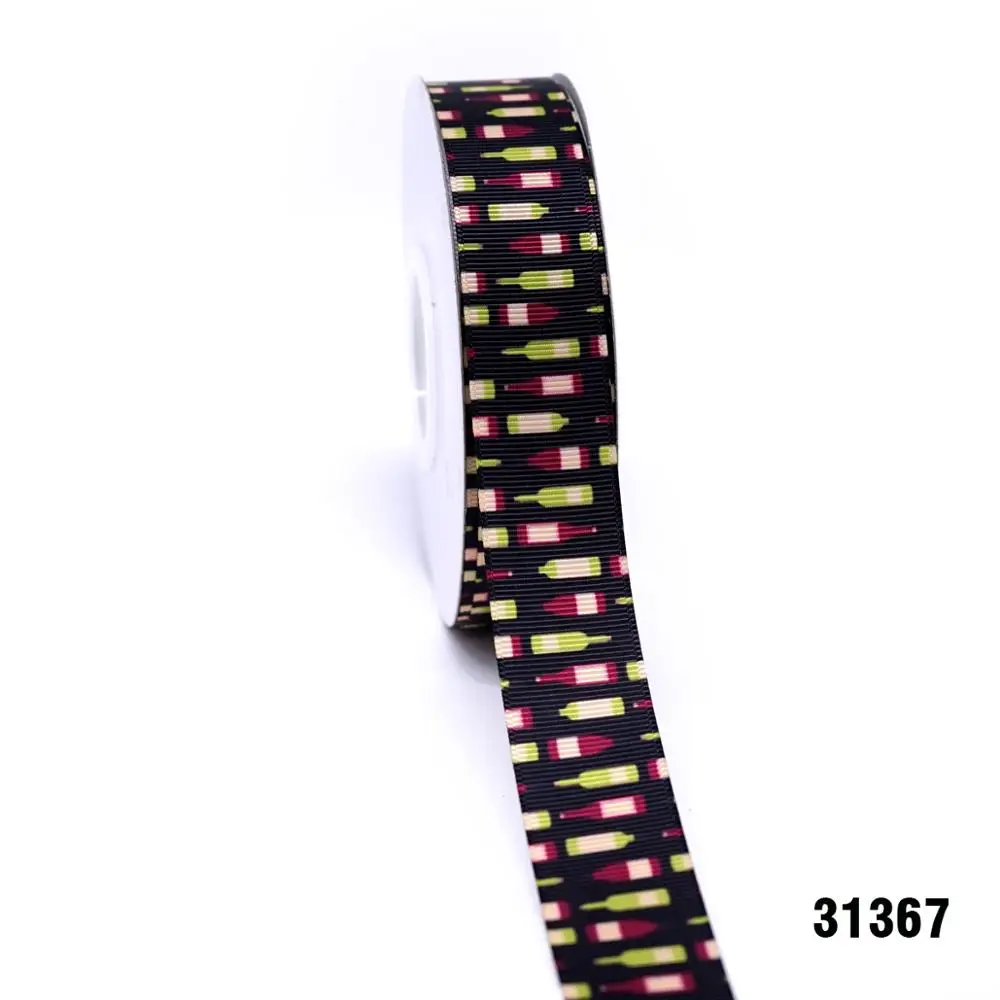 Free shipping 50 yard cartoon printed grosgrain ribbon 31367