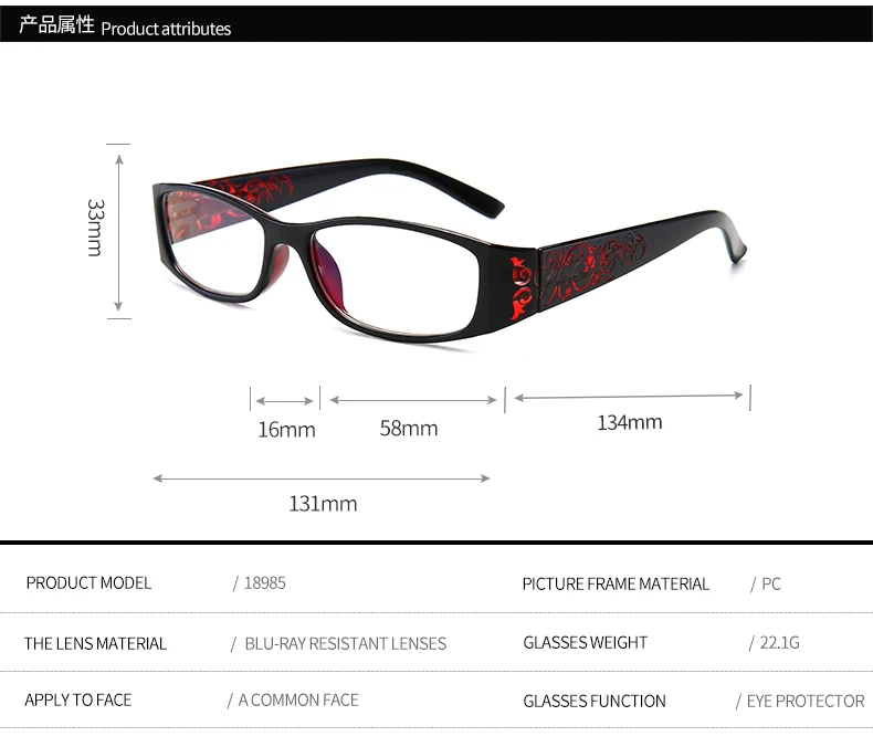 J N анти-синий свет смолы очки для чтения износоустойчивый унисекс очки пресбиопические очки+ 1.0to+ 4,0 T18985