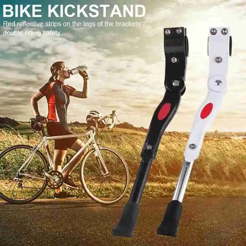 

Bicycle Kickstand Mountain Bike Kick Stand MTB Aluminum Parking Stand Adjustable Side Rear Kick Stand Bicycle Accessories