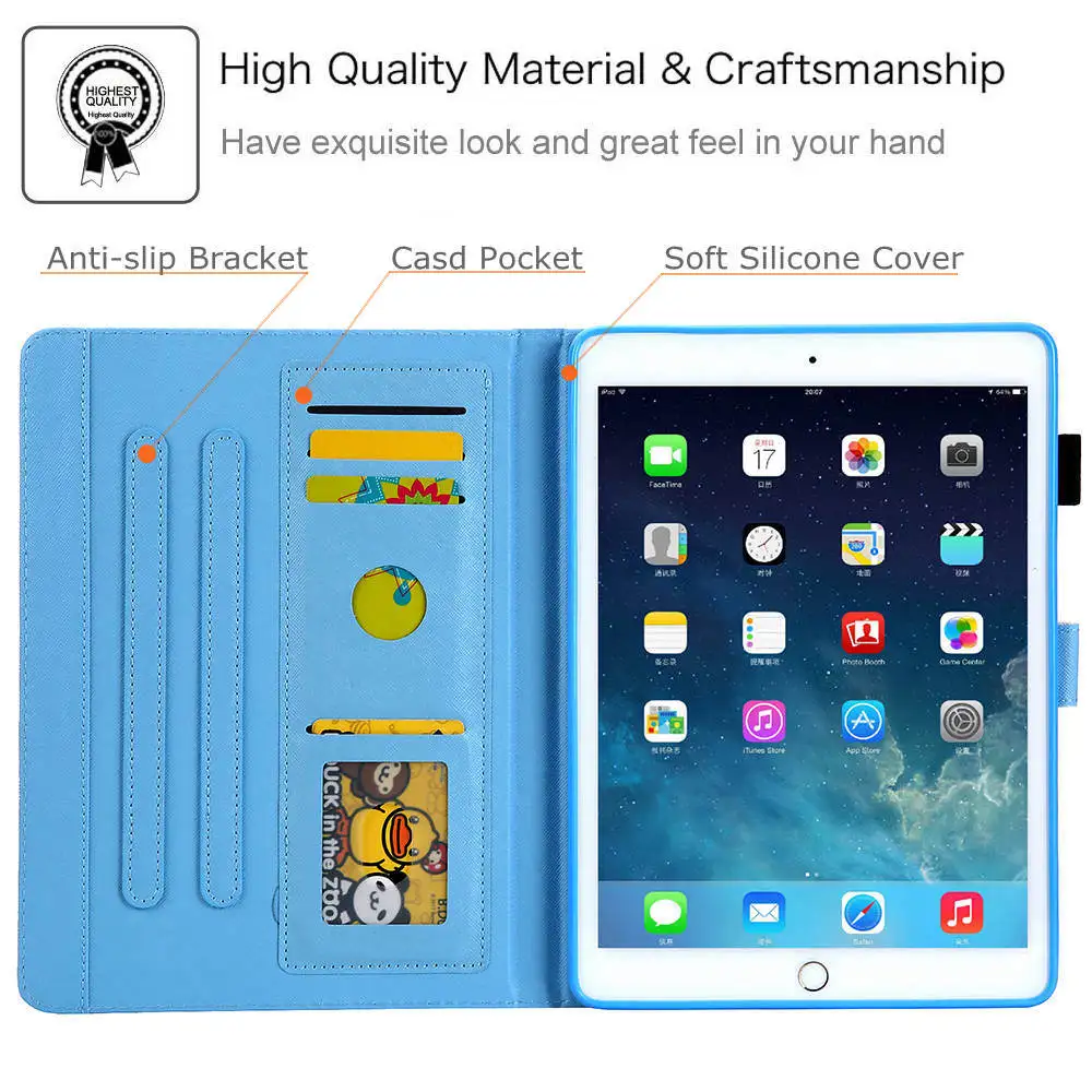 Цветной умный противоударный чехол для iPad 10,2 7th Gen A2198 A2200 A2232 10," планшет Funda Capa Мягкий силиконовый чехол+ подарки