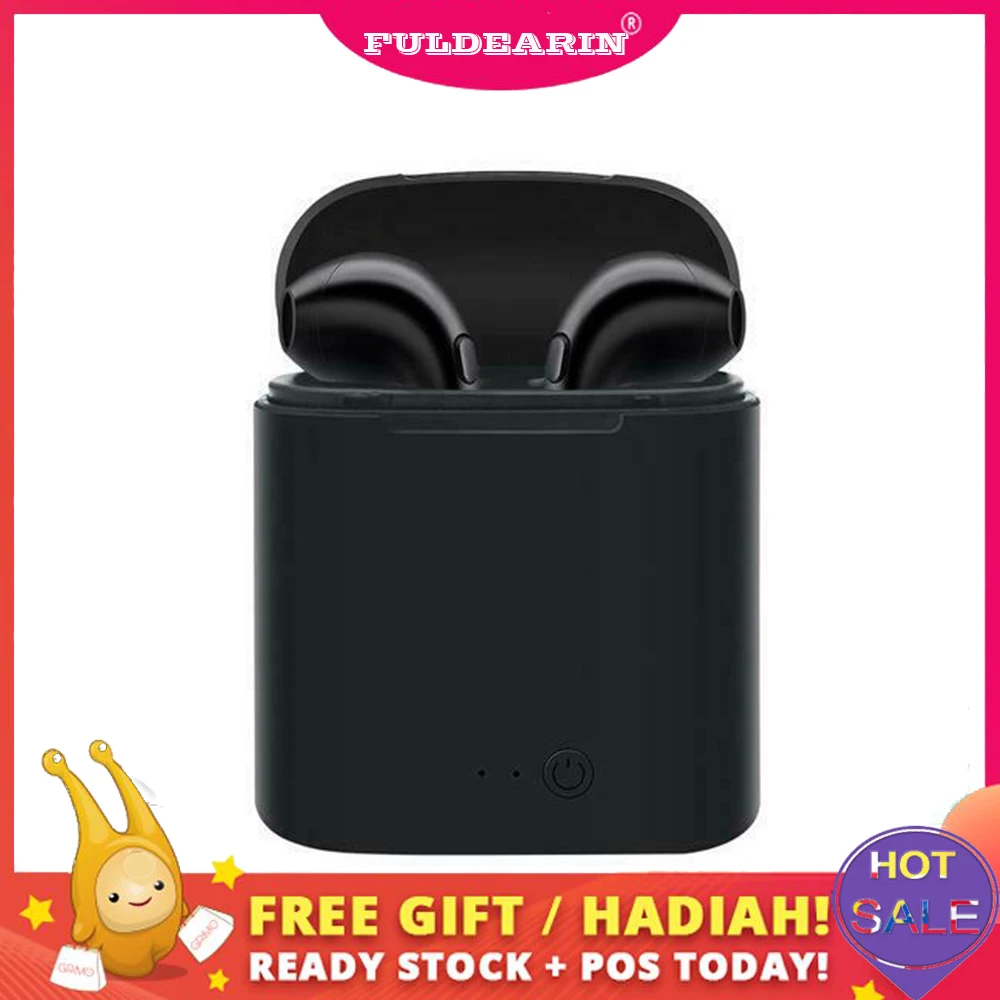 Hot sale I7S TWS Music Wireless Bluetooth Earphones Earbuds Ture Earpieces Stereo Headset For iPhone With Battery Compartment |