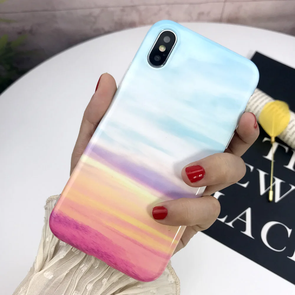 Роскошный мраморный силиконовый чехол для телефона для iphone 8, 7 Plus, XR чехол для iphone X, XS, 11 Pro, Max, 6, 6S Plus, чехол, мягкая задняя крышка из ТПУ - Цвет: 3