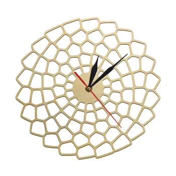 

Geometric Silent Non-ticking Wood Watch Silent Quartz Wall Clock Hanging Decor Quiet Sweep Eco Friendly Natural reloj de pared