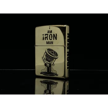 

Zippo 254B High Polish Brass custom Ironman