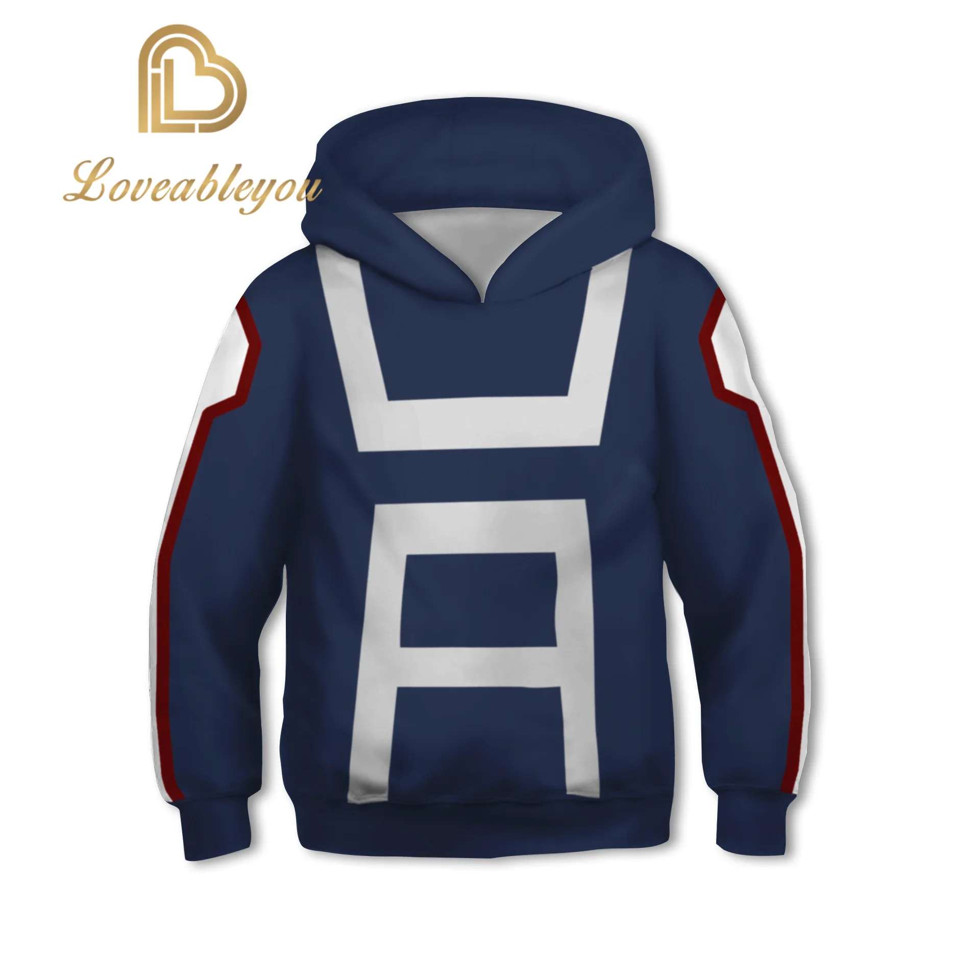 Kopen Kids Anime Sweatshirts Hoodies 3D Mijn Hero Academia Cosplay Kostuum College Kleding Top Nieuwe