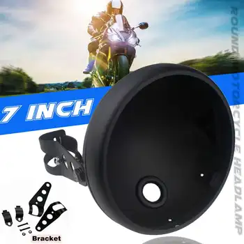 

7 inch Black Headlamp Housing Motorcycle Universal Headlight Housing Mount Brackets LED Adjustable Headlamp Holder
