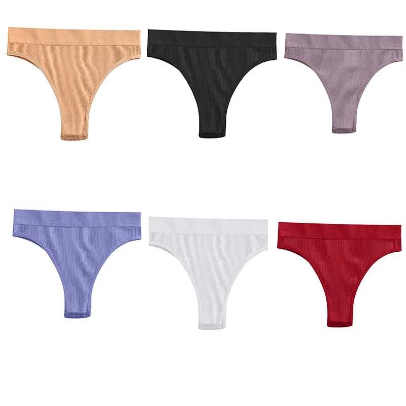 Sexy Thongs Seamless High Waisted Women's Panties Comfortable Female  Underpants Cotton Briefs Intimates Lingerie T-Back Pantys - AliExpress