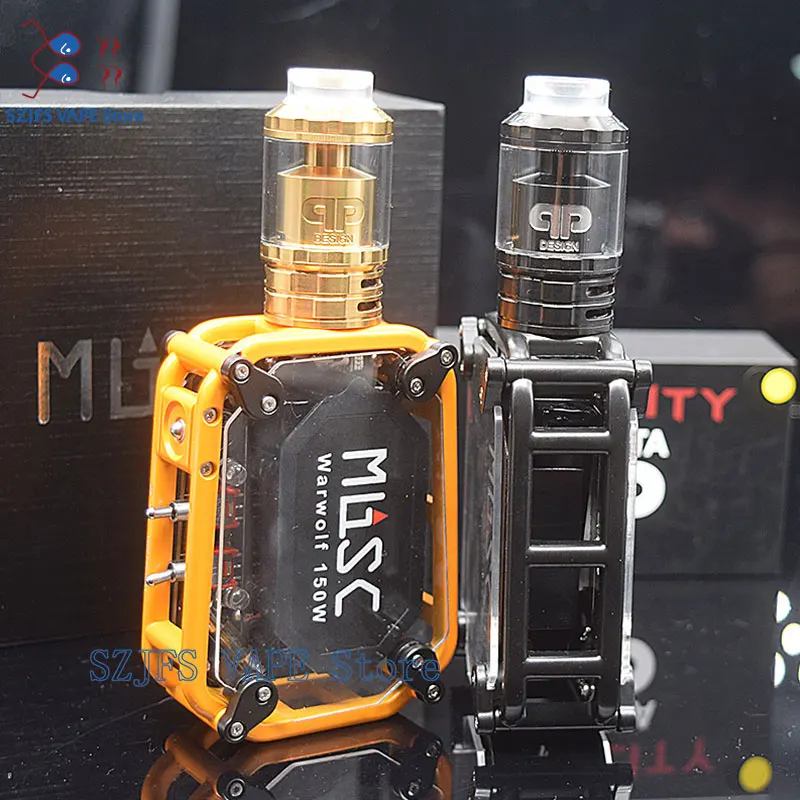 

Original sub two warwolf kit with QP Designs FatalityM25 Instant big output 3500mAh battery 150w e-cigarette laser vape box mod