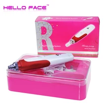 Дерма штамп MYM электрическая Дерма Ручка микро Ручка мезотерапия авто микро иглы ролик с 12 булавки иглы