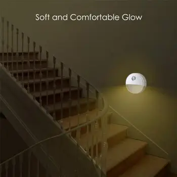 

Wall Night Lamp Night Light Dual Induction PIR Infrared Motion Sensor Lamp Magnetic Infrared Wall Lamp Cabinet Stairs Light