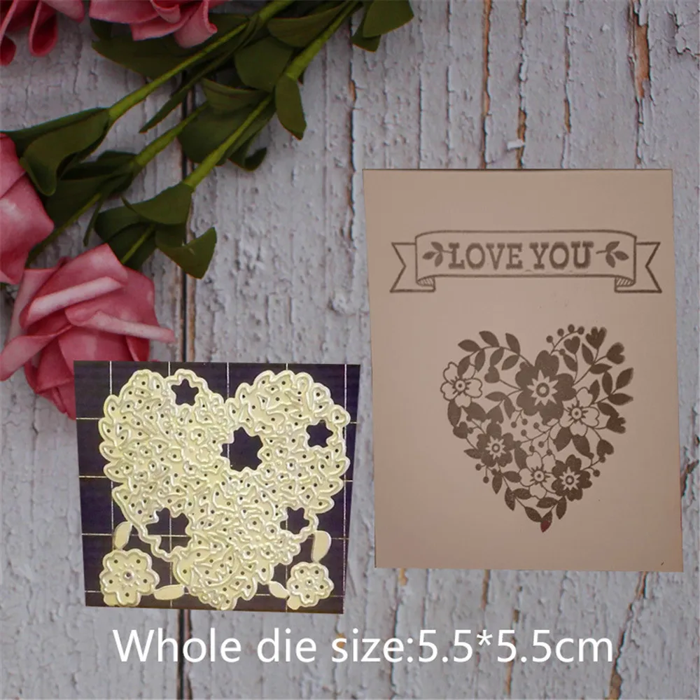 

Heart-shaped metal cutting die DIY scrapbook album paper embossing metal cutting die