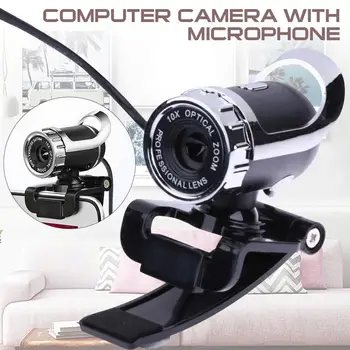 

USB Webcam 640*480 5MP Computer Camera With Microphone Support Video Conferencing Live Streaming Camera Freely Rotatable Camera