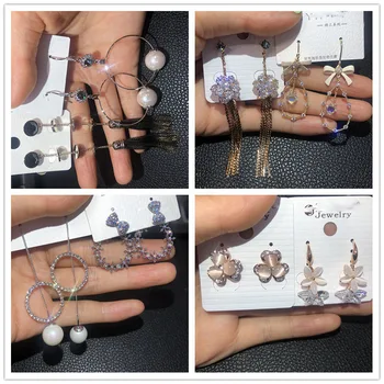 

30 Pairs/lot fashion women earrings lot top quality jewelry earrings wholesale 201107-144